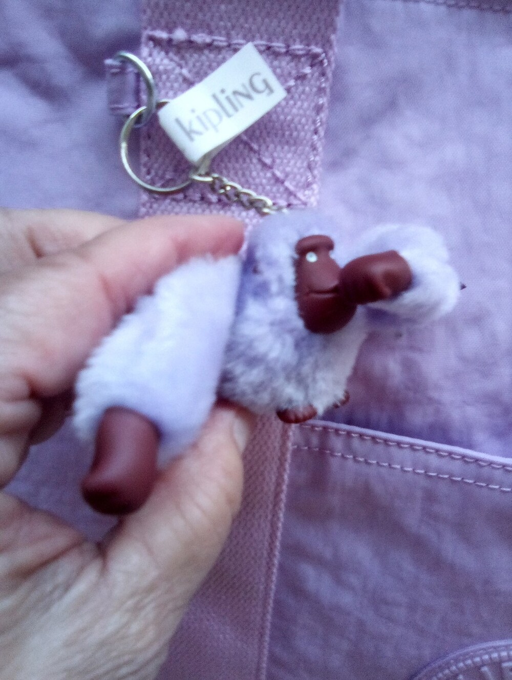 Kipling Finger Sucking Monkey Tote Bag